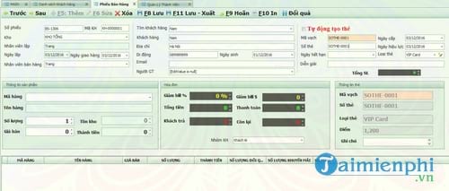 phan mem quan ly the thanh vien the vip