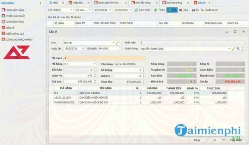 quan ly ban hang az pos