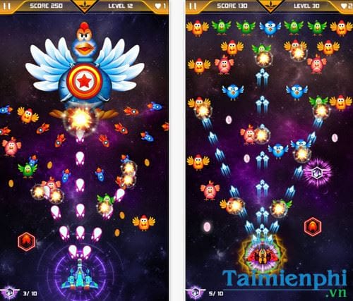 ban ga vu tru cho iphone