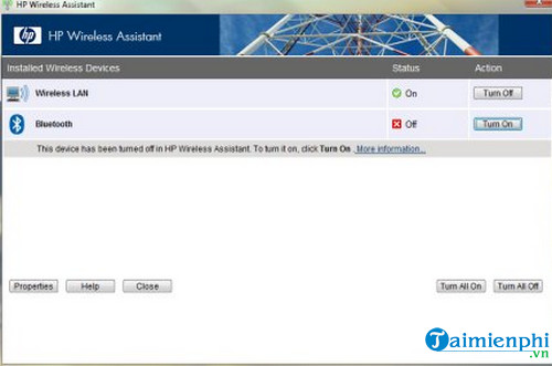 hp wireless assistant