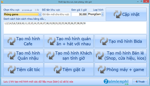 phan mem quan ly quan nhau lyle