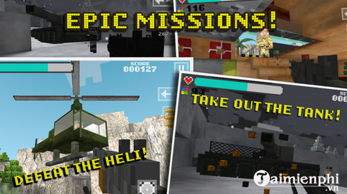 pixel block gun 3d cho ios