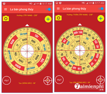 la ban phong thuy cho android