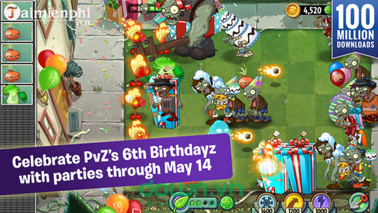 tai plants vs zombies 2 cho ios