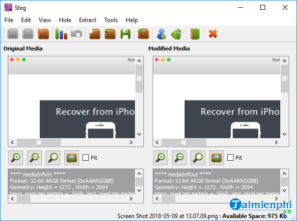 steg easy cross platform steganography