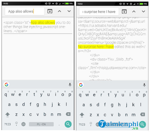 html website inspector