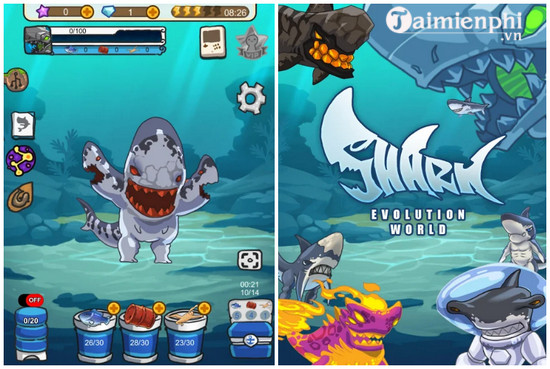 shark evolution world