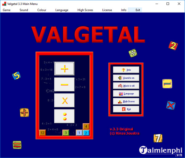 valgetal tables