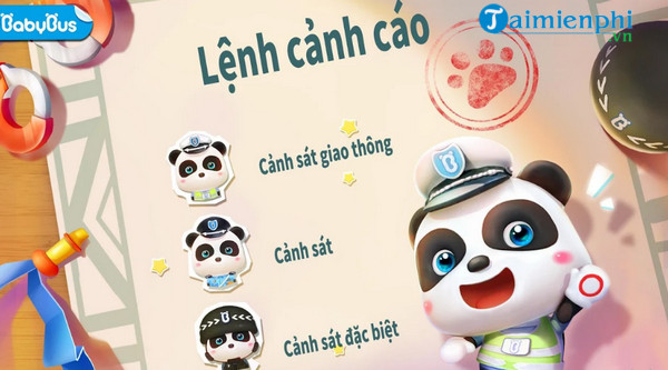 little panda policeman