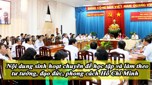 noi dung sinh hoat chuyen de hoc tap va lam theo tu tuong dao duc phong cach ho chi minh