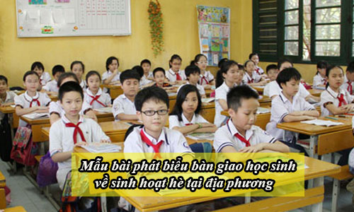 mau bai phat bieu ban giao hoc sinh ve sinh hoat he tai dia phuong