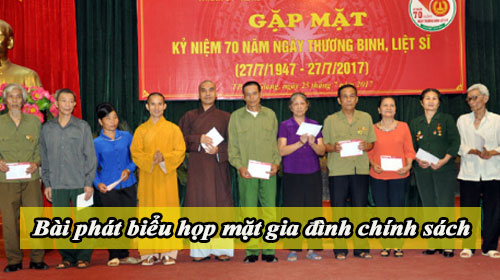 bai phat bieu hop mat gia dinh chinh sach