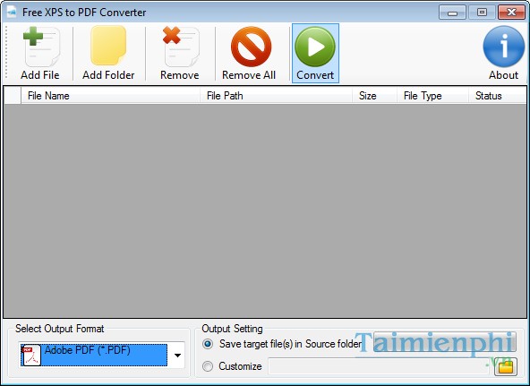 Free XPS to PDF Converter