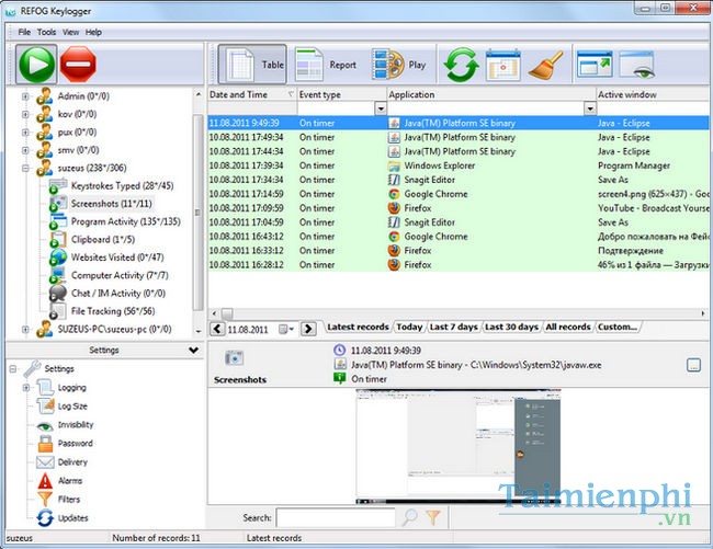 Refog Free Keylogger