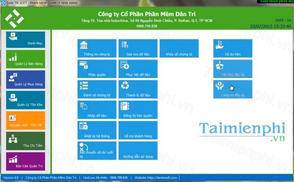 Phần mềm quản lý bán hàng Dân Trí