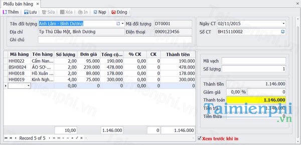 Phần mềm quản lý bán hàng MSALES