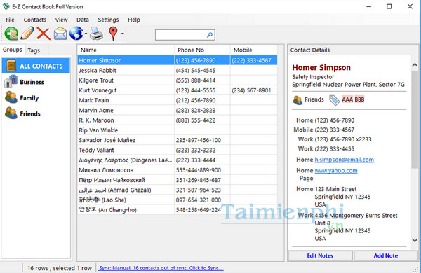 download e z contact book