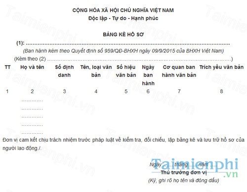 download mau bang ke ho so ve bao hiem xa hoi