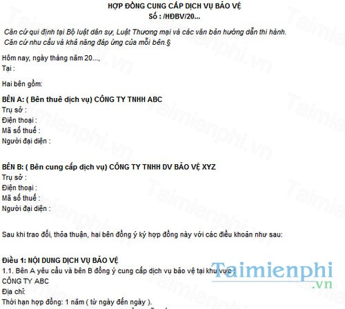 download hop dong cung cap dich vu bao ve