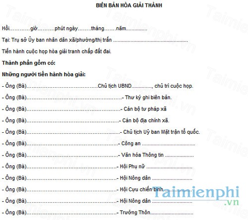 download mau bien ban hoa giai thanh
