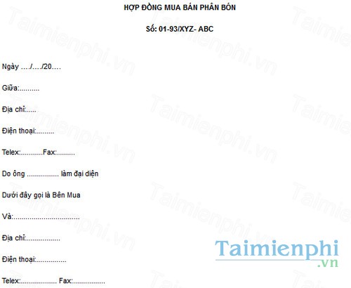 download mau hop dong mua ban phan bon