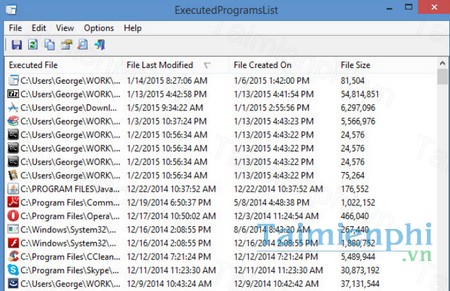 download executedprogramslist