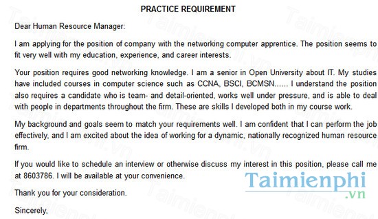 download don xin viec tieng anh