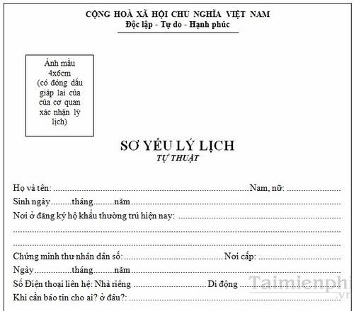 download so yeu ly lich xin viec lam