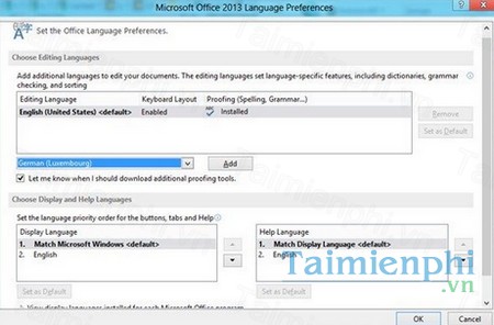 download office 2013 language