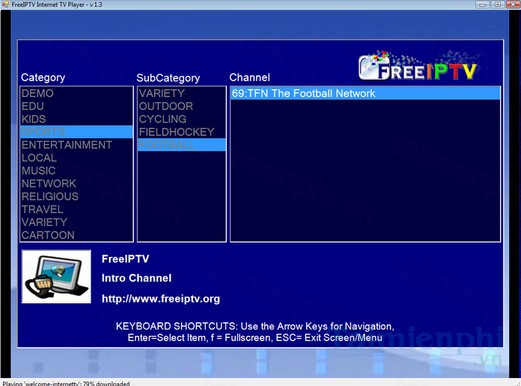 download freeiptv internet tv player