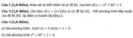 de thi thu thpt quoc gia mon toan