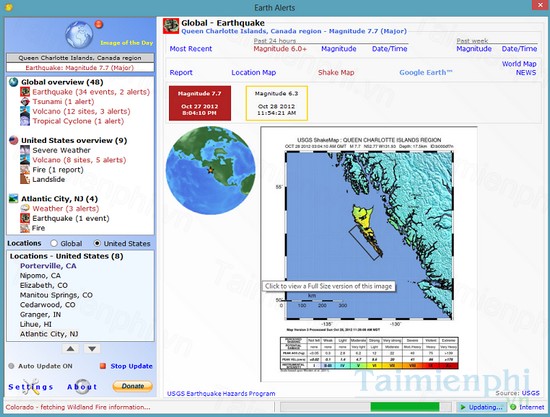 download earth alerts