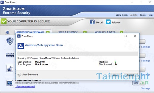 download zonealarm extreme security
