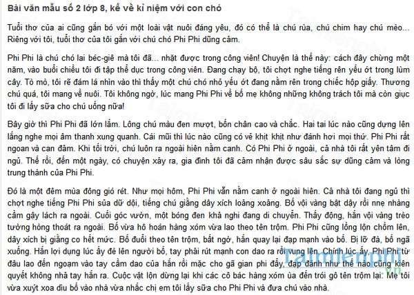 download bai van mau lop 8