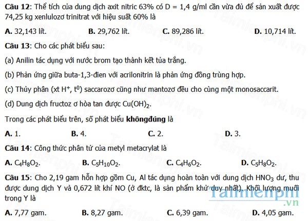 download de thi thu thpt 2017 mon hoa
