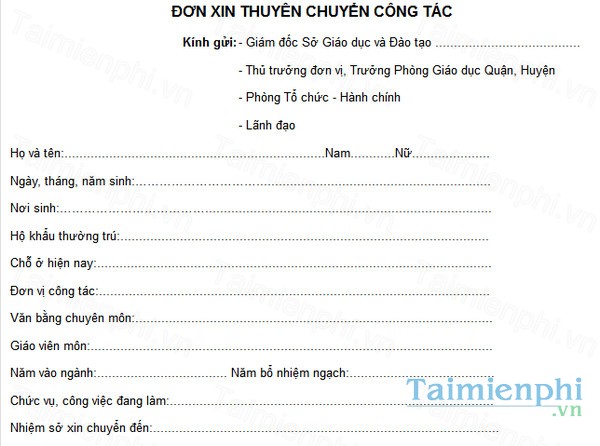 download don xin chuyen cong tac 