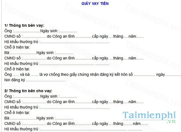 download giay vay no