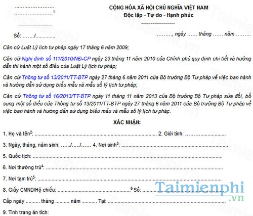 download mau phieu ly lich tu phap