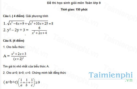 download 40 de luyen thi hoc sinh gioi toan 9