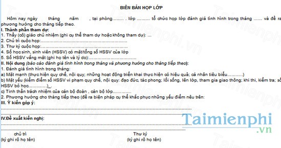 download bien ban hop lop
