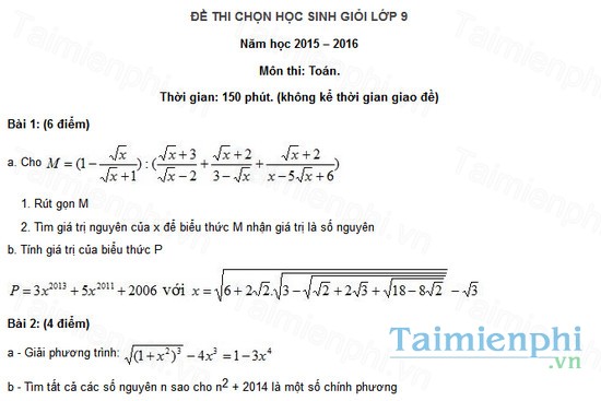 download de thi hoc sinh gioi mon toan lop 9 