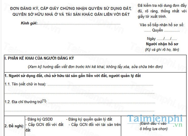 download don de nghi cap giay chung nhan quyen su dung dat