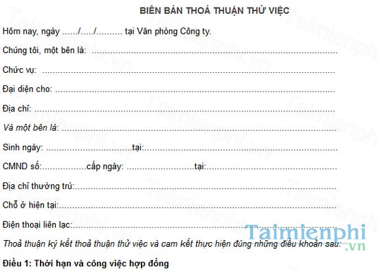 download mau bien ban thoa thuan thu viec