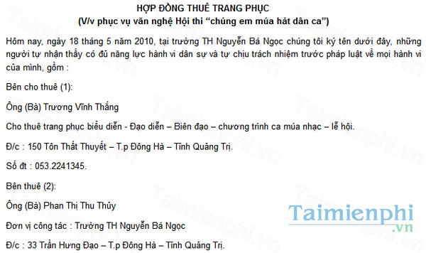 download mau hop dong thue trang phuc