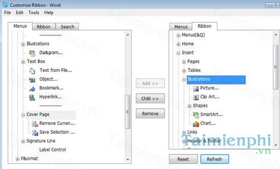 download ribbon customizer