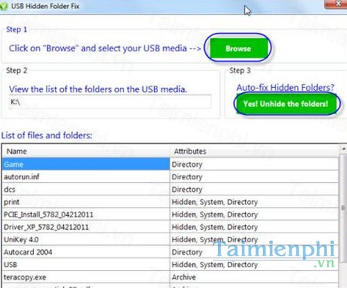 download usb hidden folder fix