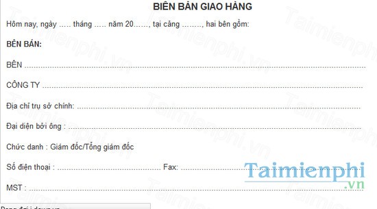 download bien ban giao hang