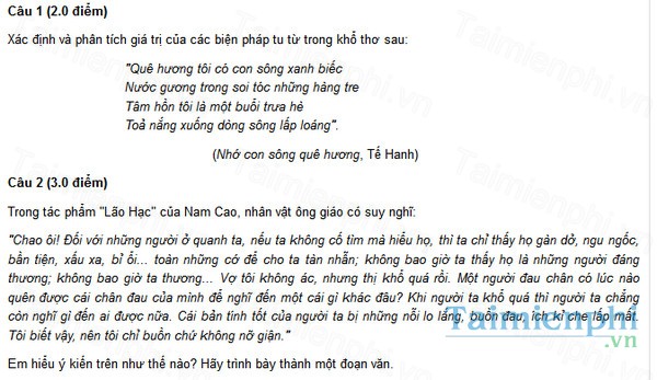 download de thi mon ngu van lop 9