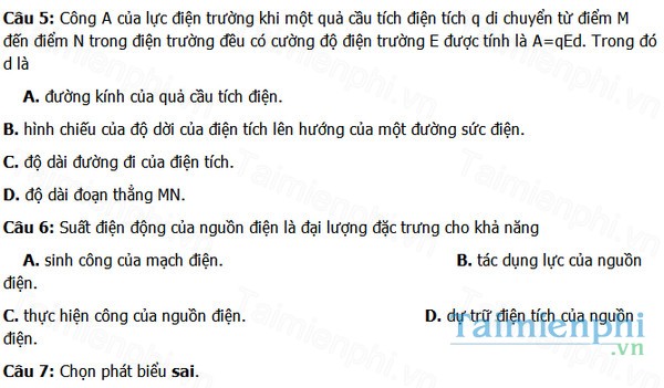 download de thi mon vat ly lop 11