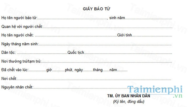 download giay bao tu